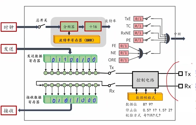 USART片上外设内部结构